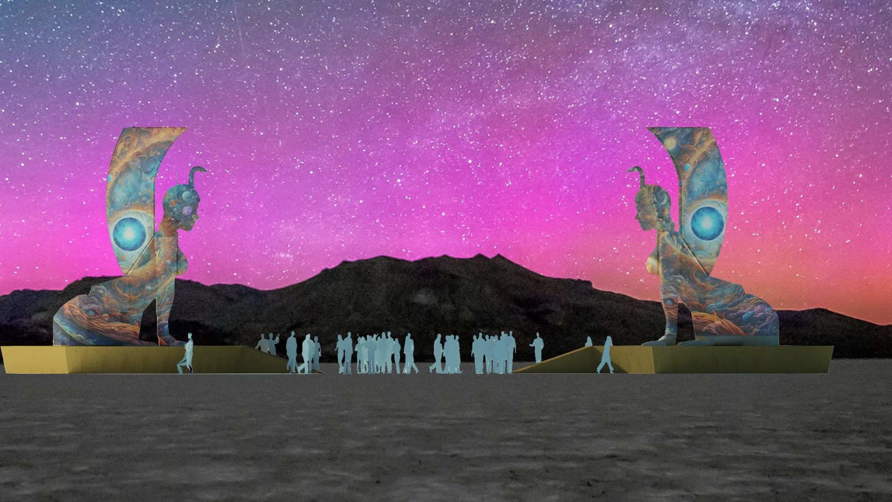 Sphinx Monument Visual Development project by MELT EVERYTHING