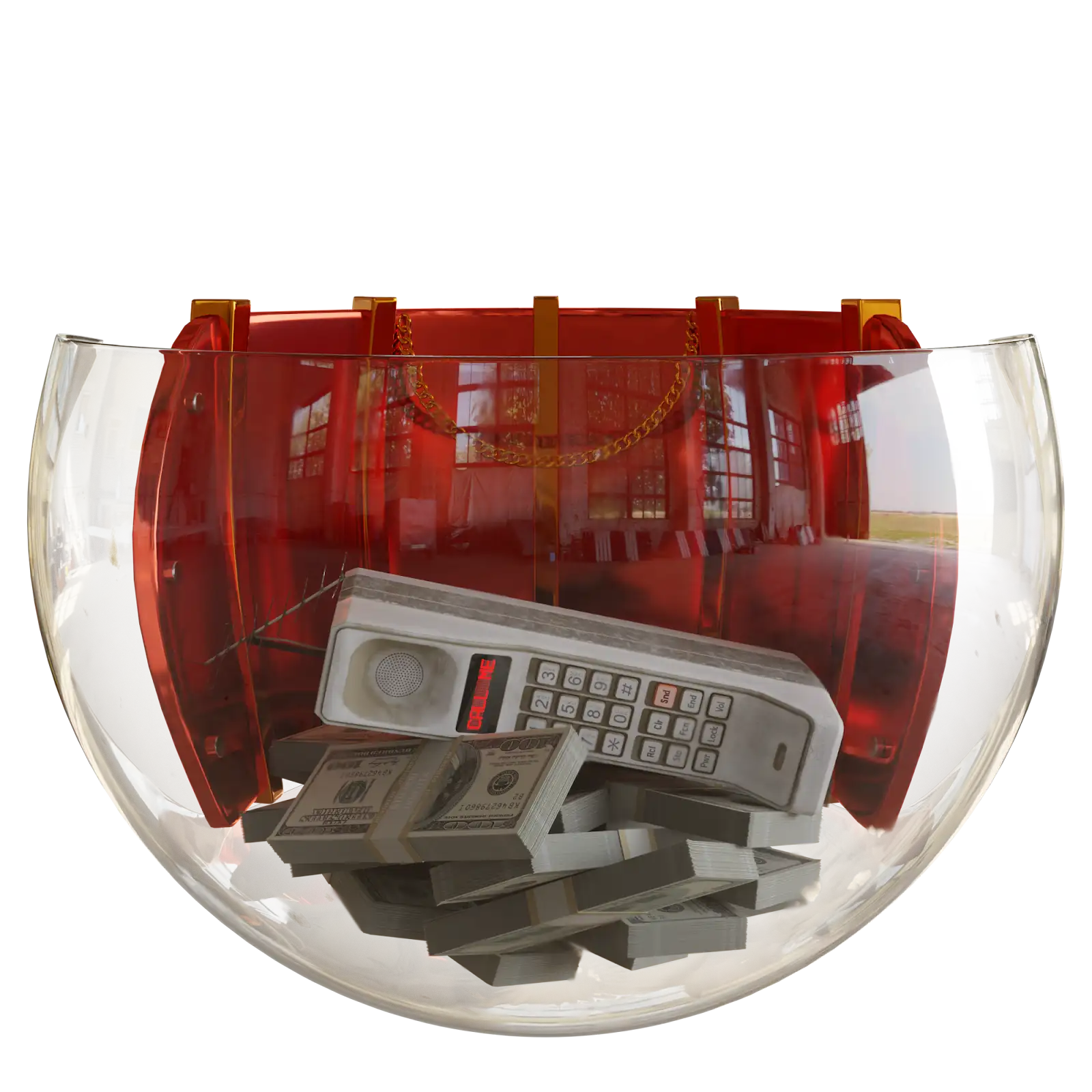 Brick phone collectible object render