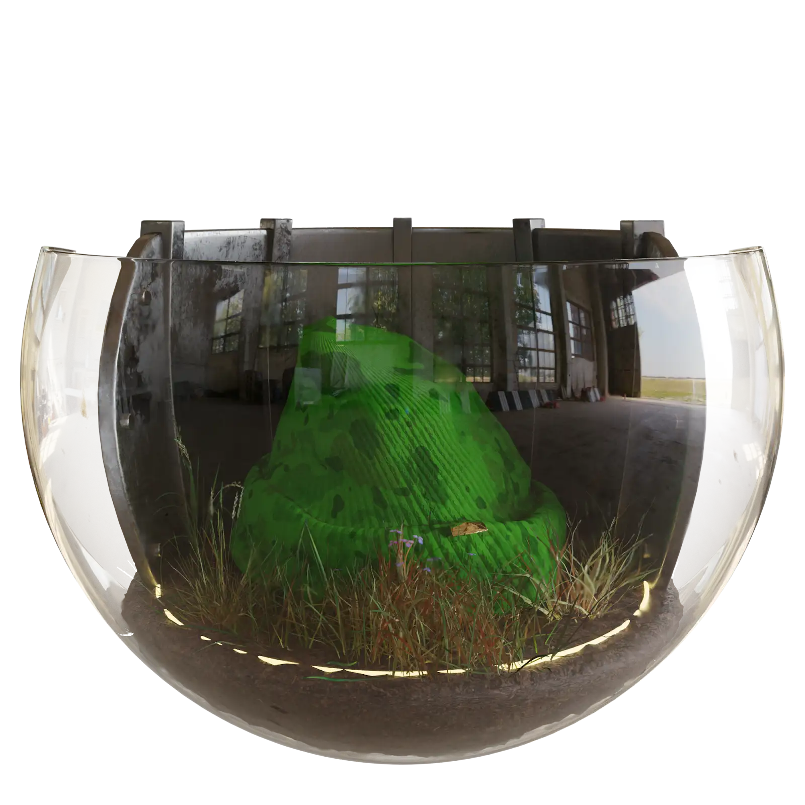 Green beanie collectible object render