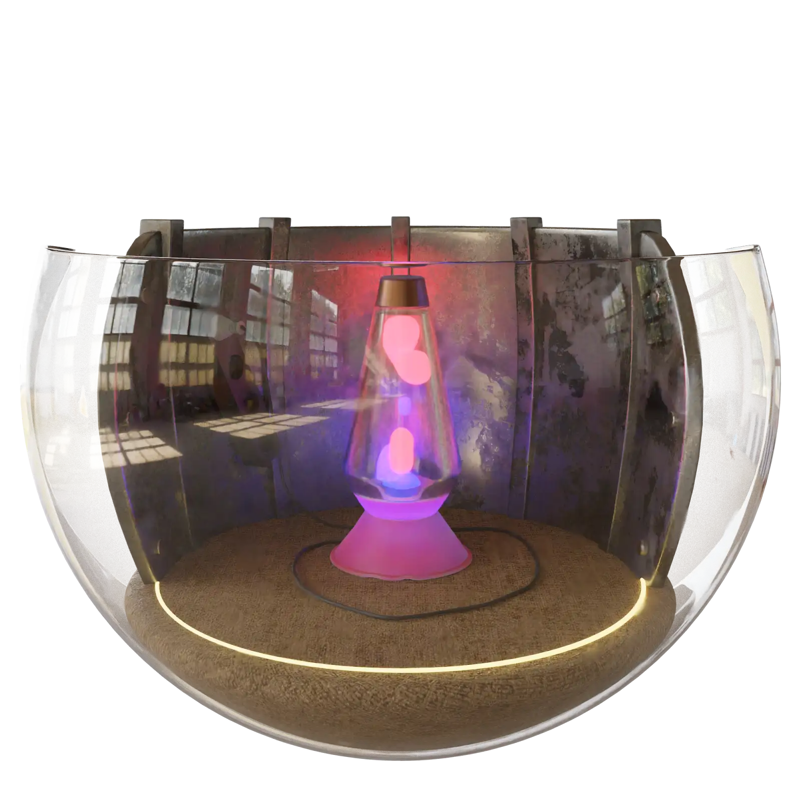 Lava lamp collectible object render