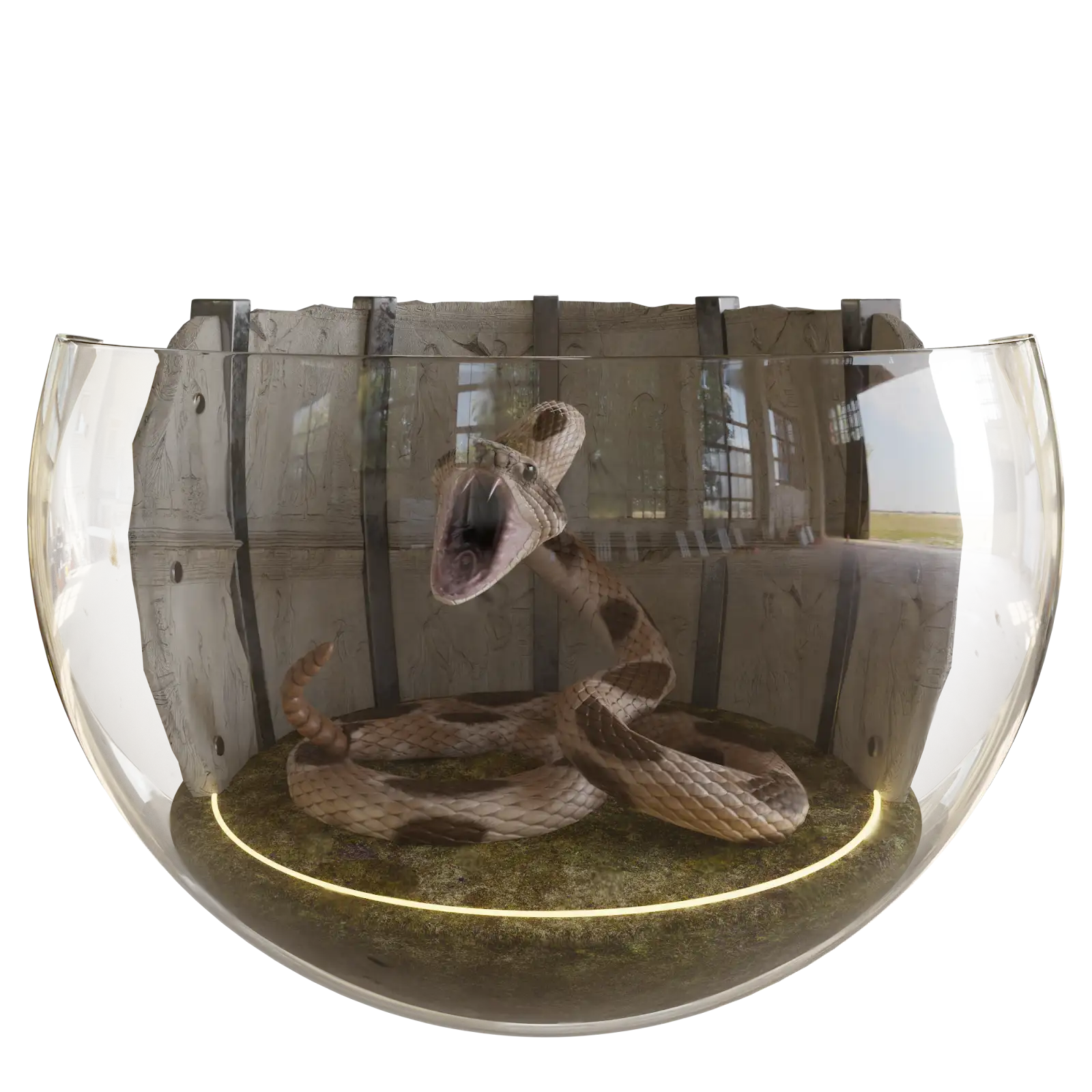Rattlesnake collectible object render