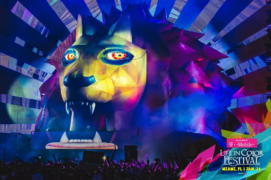 Life In Color Kingdom International Tour festival visuals gallery image 3