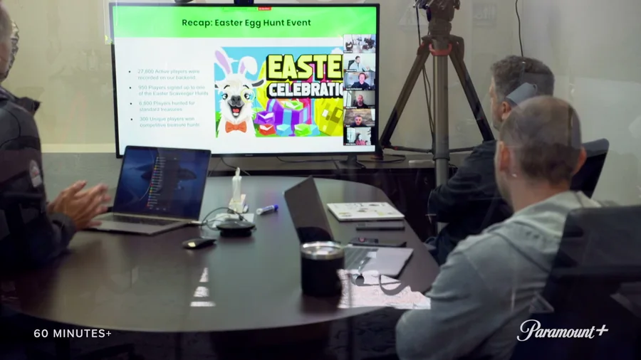 60 Minutes+ episode still from the CBS report on NFTs and the metaverse