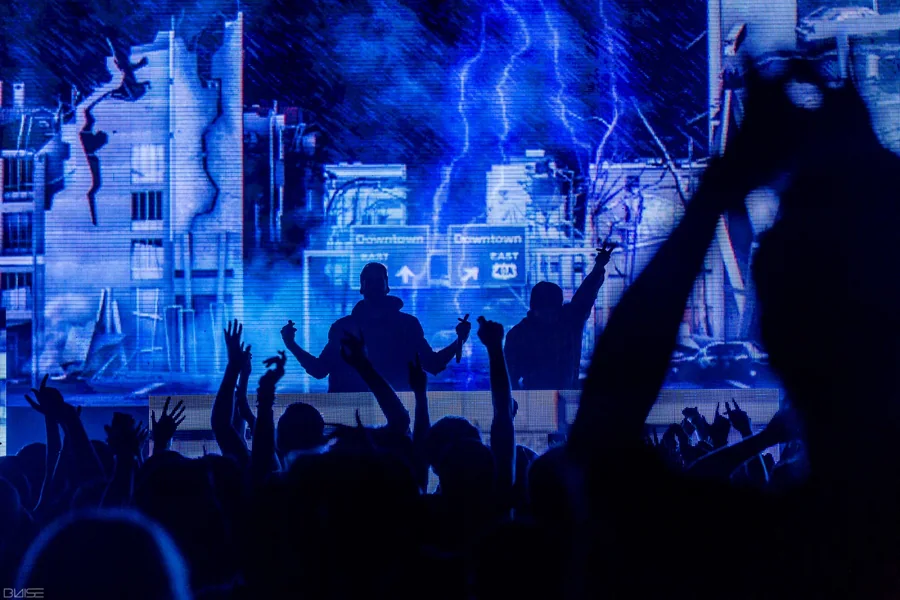 Adventure Club artist visuals, artist visuals, stage design and fabrication, vj & show operation, artist visuals, vj & show operation gallery image 18