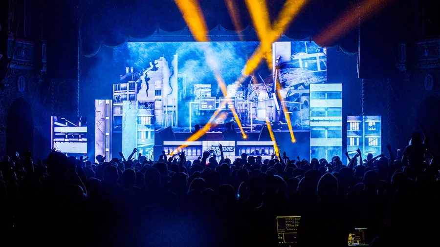 Adventure Club artist visuals, artist visuals, stage design and fabrication, vj & show operation, artist visuals, vj & show operation gallery image 45