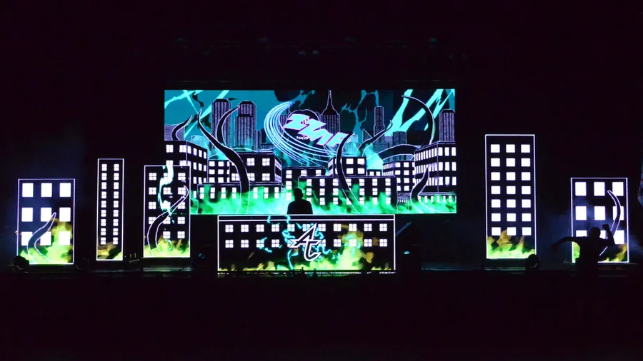 Adventure Club artist visuals, artist visuals, stage design and fabrication, vj & show operation, artist visuals, vj & show operation gallery image 48