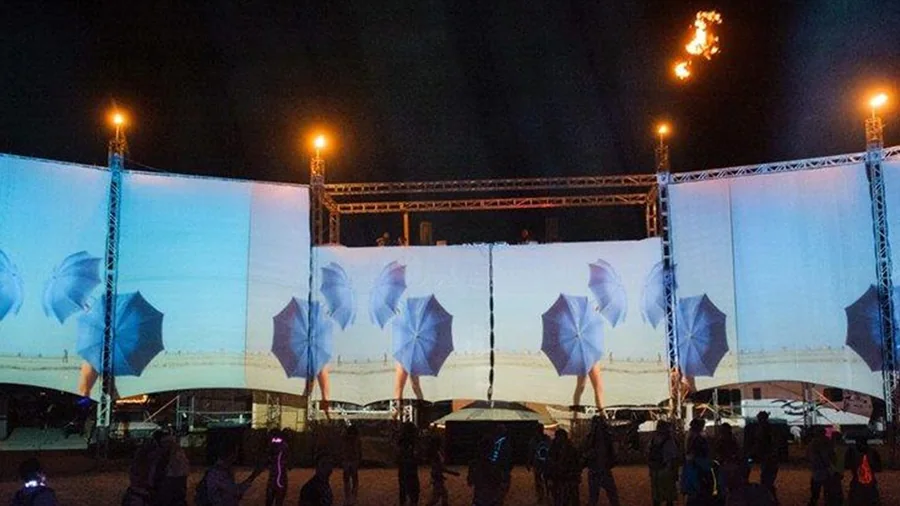 Apex Colosseum – Burning Man festival visuals, stage design and fabrication gallery image 2