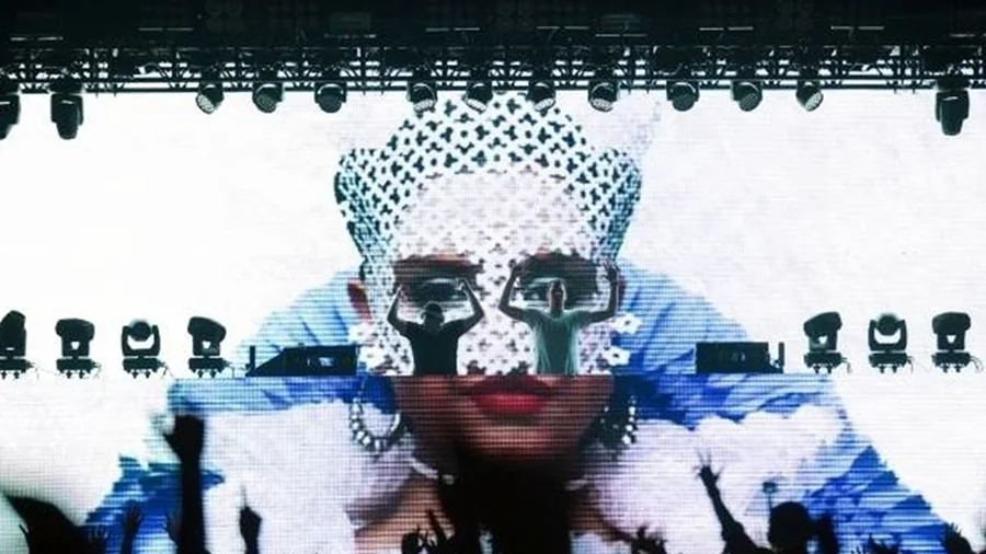 Decadence New Years Eve festival visuals project by MELT EVERYTHING