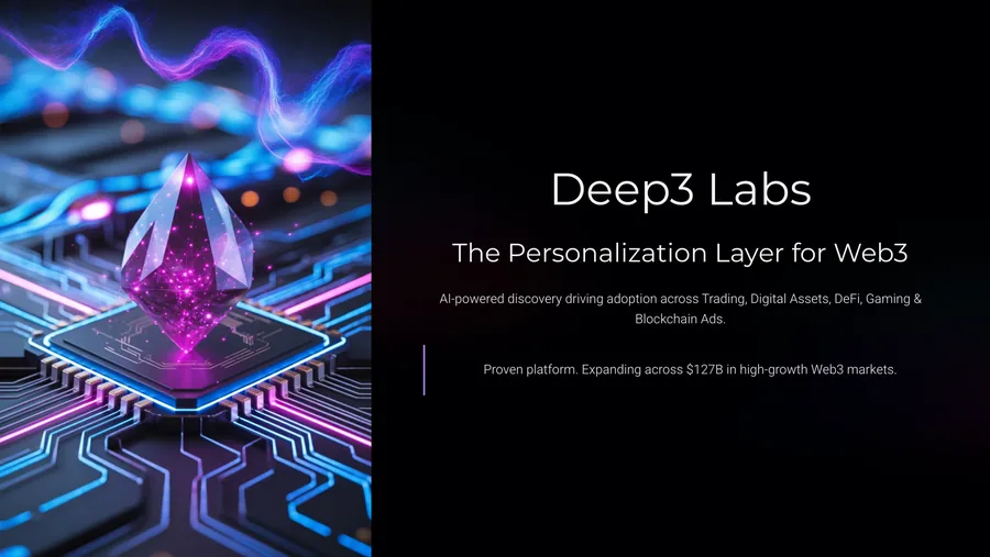 Deep3 Labs Investment Deck strategic investment deck project by MELT EVERYTHING
