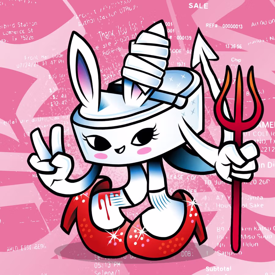 Square still frame from the Drug Receipts character animation edit