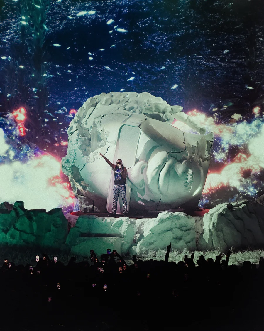 Gunna Tour projection mapping, imag & live video direction gallery image 3