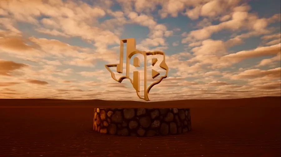 Josh Abbott Band logo floating above a desert pedestal and clouded sky