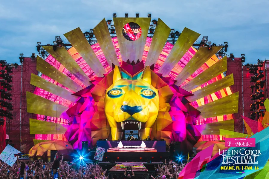 Life In Color Kingdom International Tour festival visuals gallery image 2