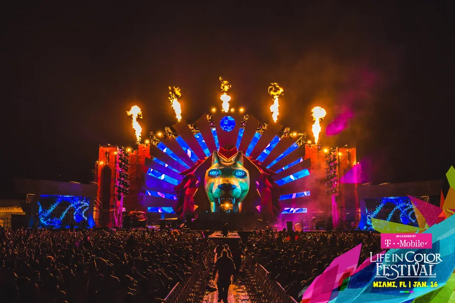 Life In Color Kingdom International Tour festival visuals gallery image 31