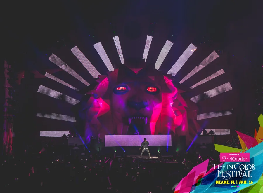 Life In Color Kingdom International Tour festival visuals gallery image 32