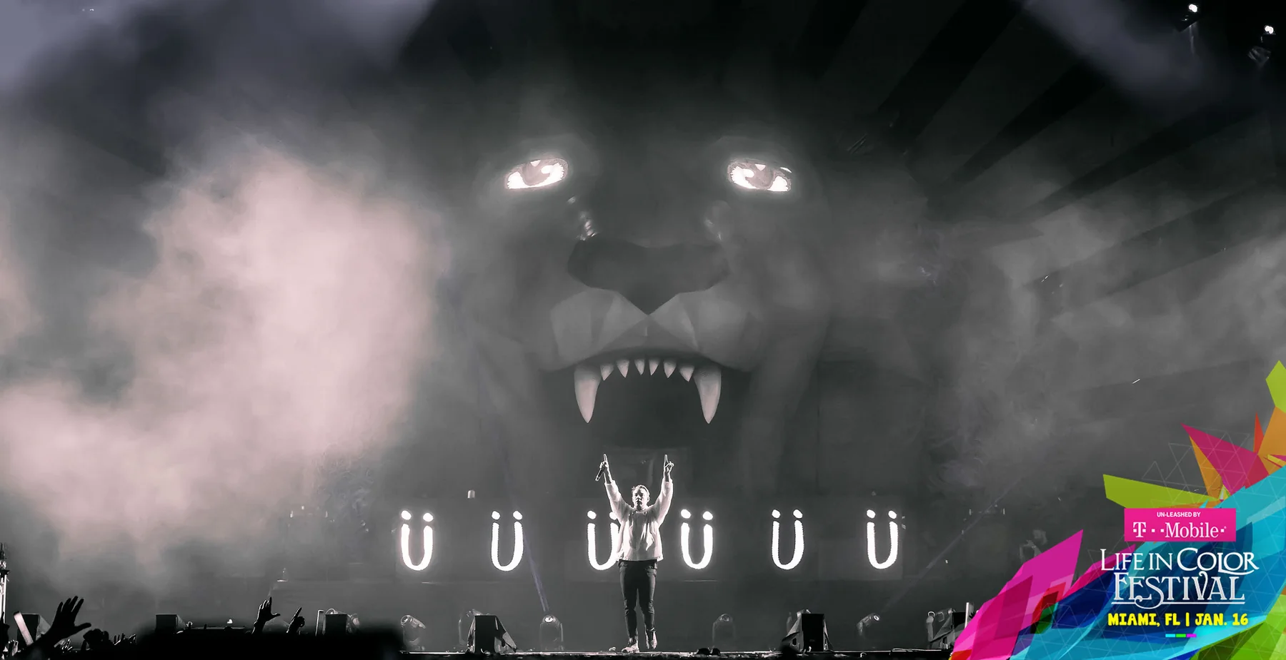 Life In Color Kingdom International Tour festival visuals project by MELT EVERYTHING