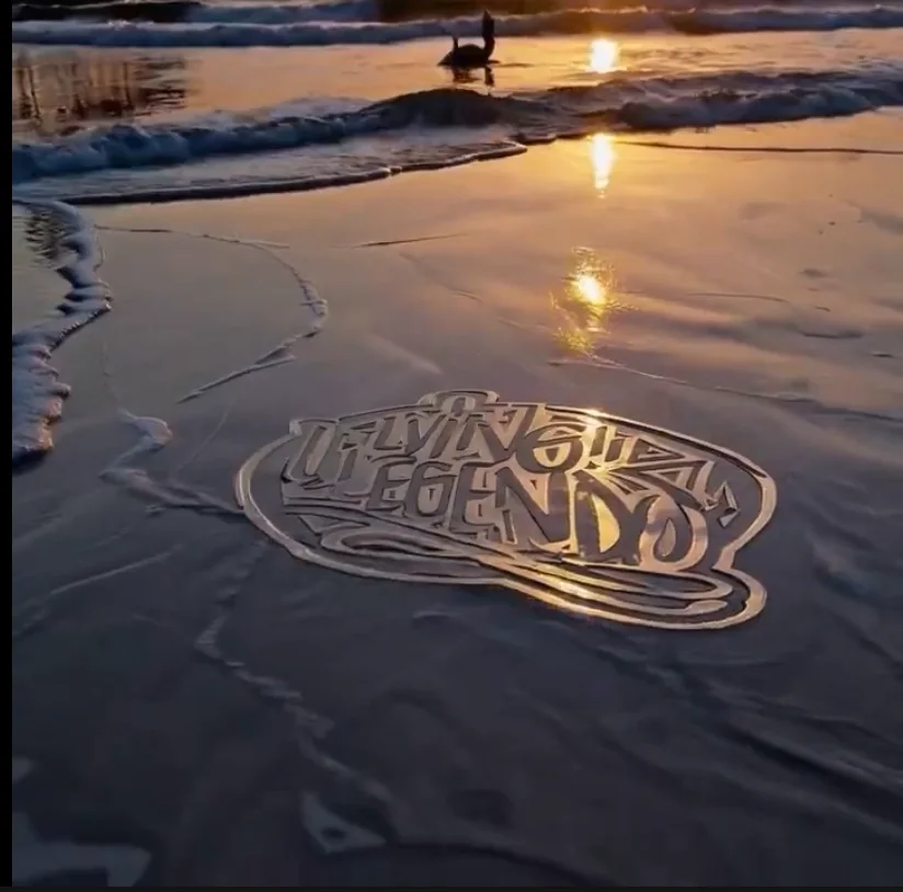 Living Legends Red Rocks beach logo animation frame