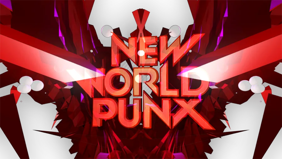 Recovered archive image of New World Punx tour visuals