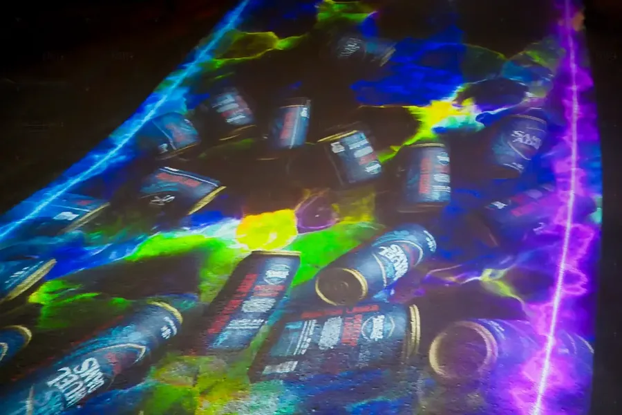 Sam Adams Air and Apres projection mapping, brand activation & winter sport spectacle gallery image 2