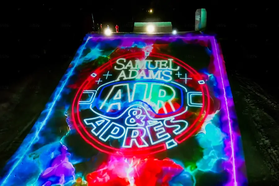 Sam Adams Air and Apres projection mapping, brand activation & winter sport spectacle gallery image 7