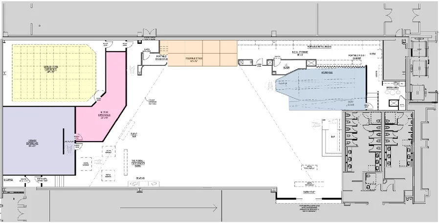 Melt After Hours floor layout concept