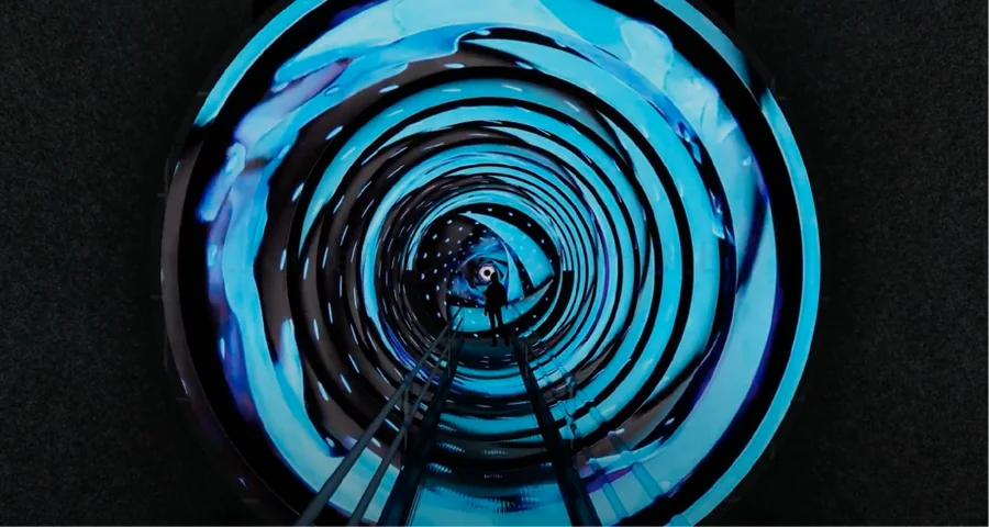 The Wormhole immersive tunnel concept render
