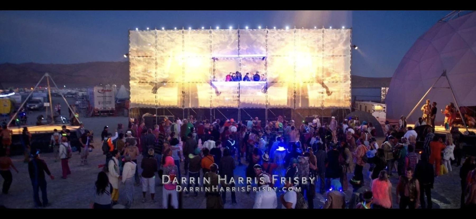 The Tower of Babel projection-mapped stage created for Root Society and later rebuilt as The Tower of Ultra