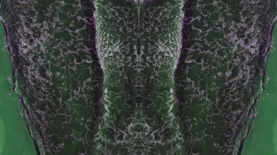 Mirrored water texture still from the second water movie deliverable