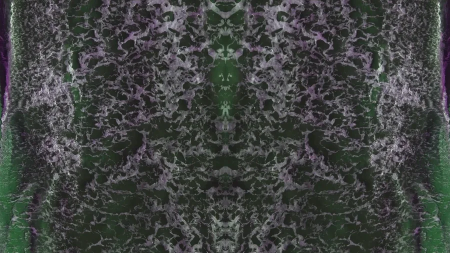 Dense mirrored wave texture still from the third water movie deliverable