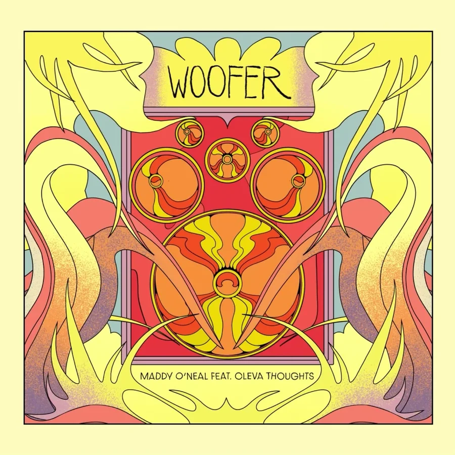 WOOFER square visualizer frame for Maddy O’Neal