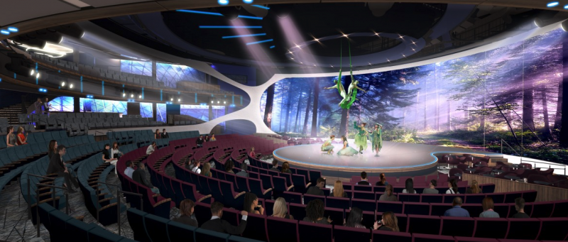 Celebrity Edge theater visuals by MELT